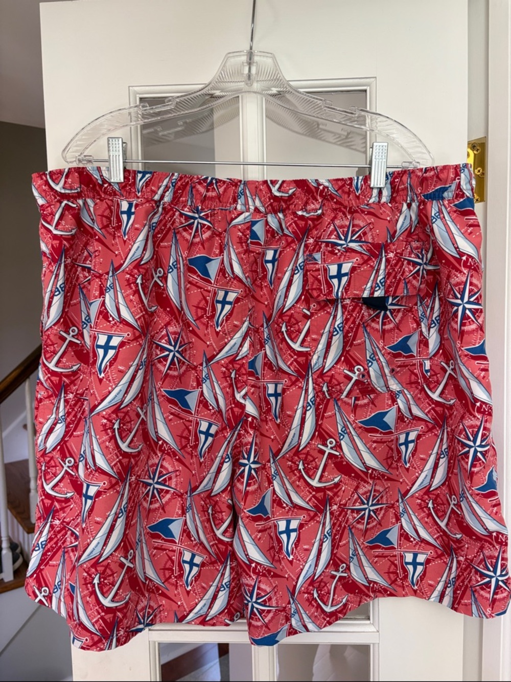 Vineyard Vines Red Nautical Print Shorts